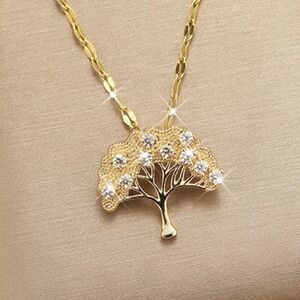 CLEARANCE💖Luxery Tree Gold Plated Copper Pendant
